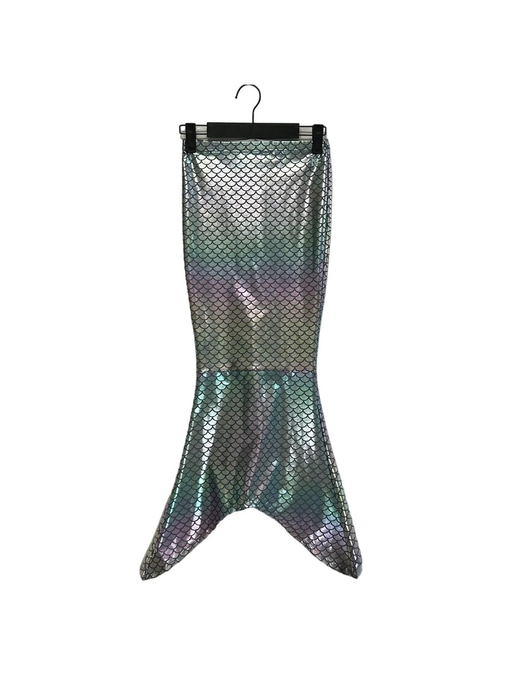 Justice Mermaid Tail Skirt Costume Girls Sz M Multicolor Dress Up Underwater Sea